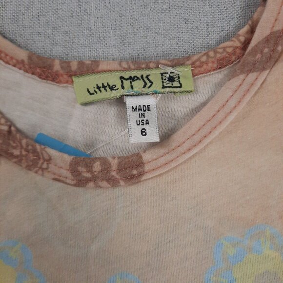 Little Mass Girls Outfit 6 Brown Corduroy Flare Pants & Top Y2K Boho - Picture 12 of 16